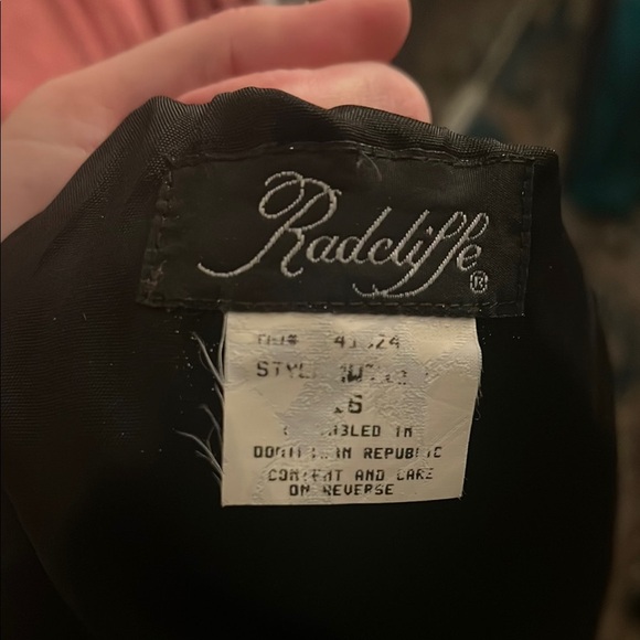 Vintage Radcliffe Black Pencil Skirt Lined Size 16 - Picture 5 of 7